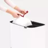 Cubo de basura Brabantia 313547 34 L rectangular plástico blanco