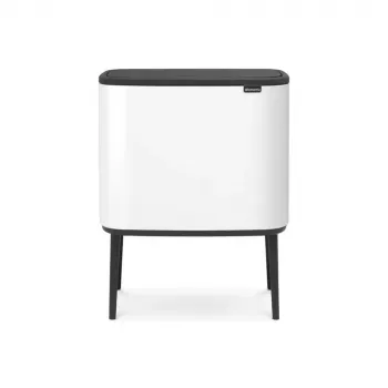 Cubo de basura Brabantia 313547 34 L rectangular plástico blanco