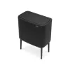 Cubo de basura Brabantia 316067 33L rectangular acero inoxidable negro