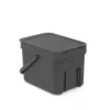 Cubo de basura Brabantia 109720 6L rectangular gris