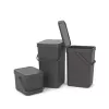 Cubo de basura Brabantia 109720 6L rectangular gris
