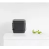 Cubo de basura Brabantia 109720 6L rectangular gris