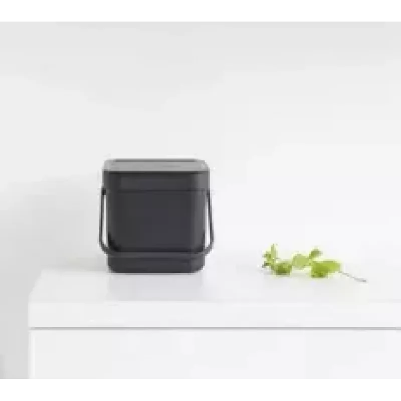 Cubo de basura Brabantia 109720 6L rectangular gris