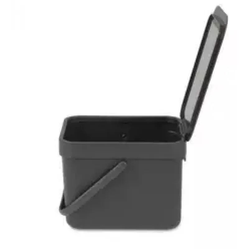 Cubo de basura Brabantia 109720 6L rectangular gris
