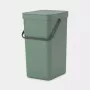 Cubo de basura Brabantia 129827 16L rectangular plástico verde