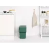 Cubo de basura Brabantia 129964 25 l rectangular de plástico verde