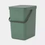 Cubo de basura Brabantia 129964 25 l rectangular de plástico verde