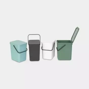 Cubo de basura Brabantia 129940 25 l rectangular de plástico gris
