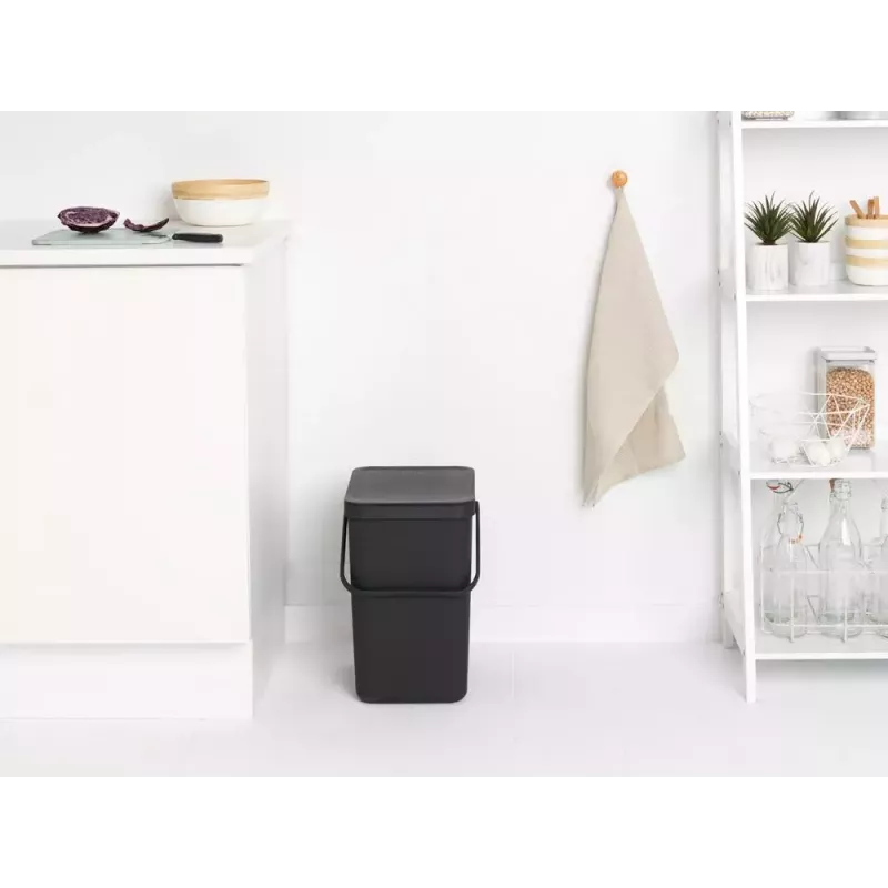 Cubo de basura Brabantia 129940 25 l rectangular de plástico gris