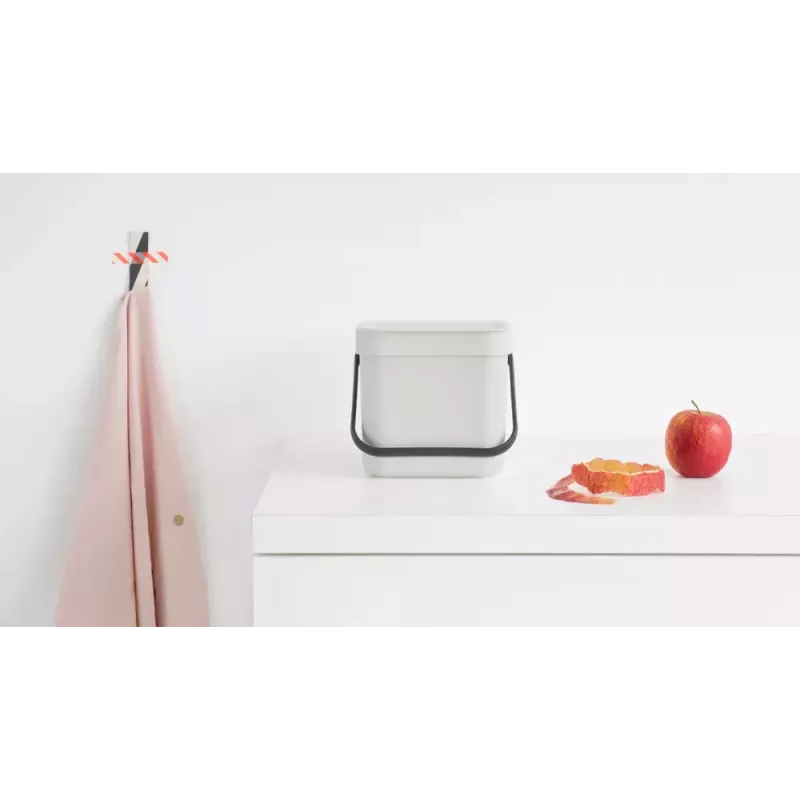 Cubo de basura Brabantia Sort & Go 6 l gris 200x245x181 mm