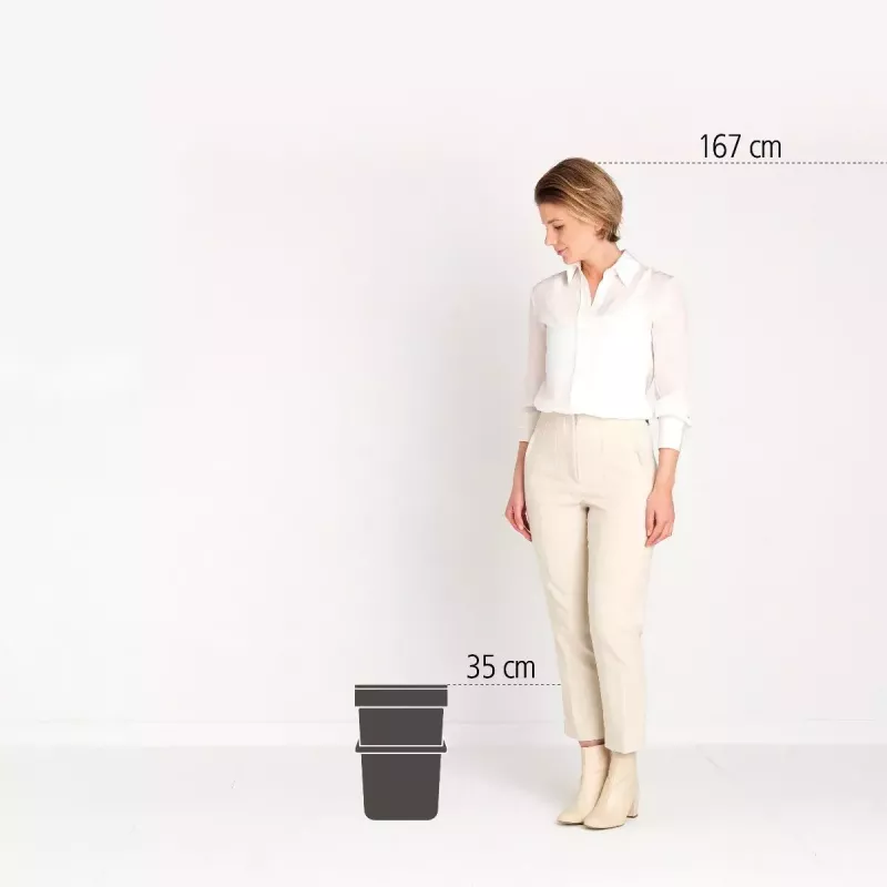 Cubo de basura Brabantia Sort & Go 12 l 1 cesta verde 200×249×351 mm