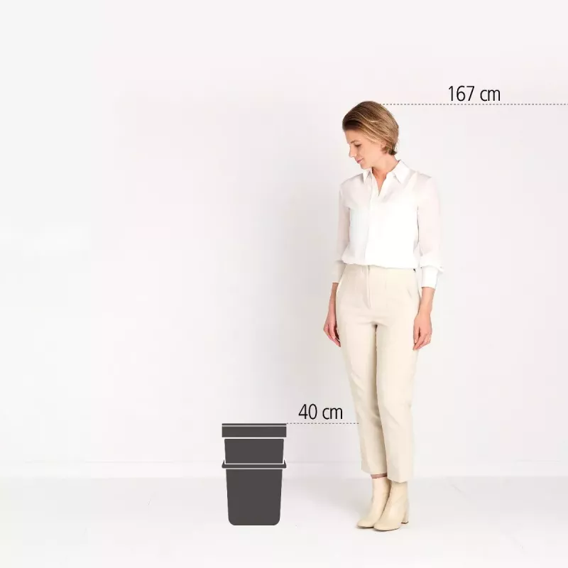 Cubo de basura Brabantia Sort & Go 25 l verde 265x340x400 mm