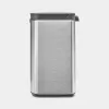 Cubo de basura Brabantia Bo 4 l rectangular acero negro 22 28 49