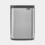 Cubo de basura Brabantia Bo 4 l rectangular acero negro 22 28 49