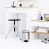 Cubo de basura con pedal Brabantia newIcon redondo acero inoxidable cepillado