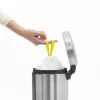 Cubo de basura con pedal Brabantia newIcon redondo acero inoxidable cepillado
