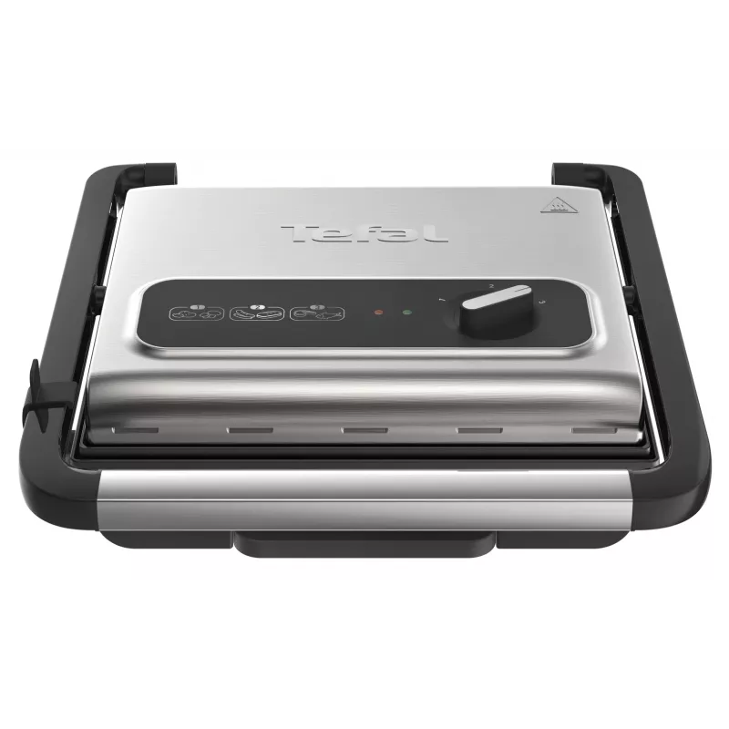 Parrilla de contacto Tefal Inicio GC242D 2000W negro acero inoxidable