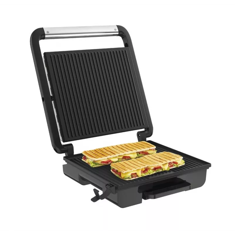 Parrilla de contacto Tefal Inicio GC242D 2000W negro acero inoxidable