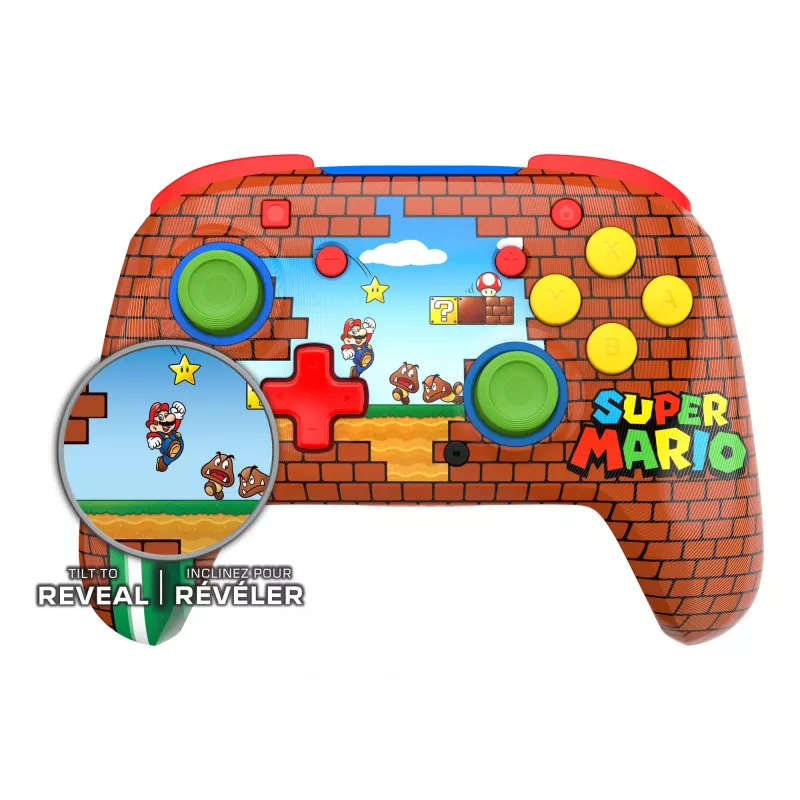 Turtle Beach Rematch Mando inalámbrico para Nintendo Switch, Mario Bricks Reveal