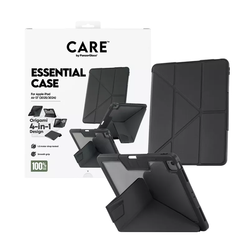 Funda protectora PanzerGlass CR31677 negra para iPad Air — construcción TPU