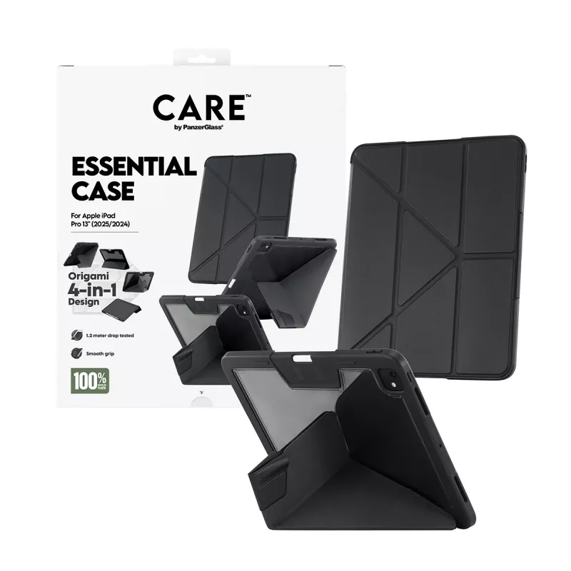 Funda protectora de TPU PanzerGlass para iPad Pro 13 (2024–2025) — negra