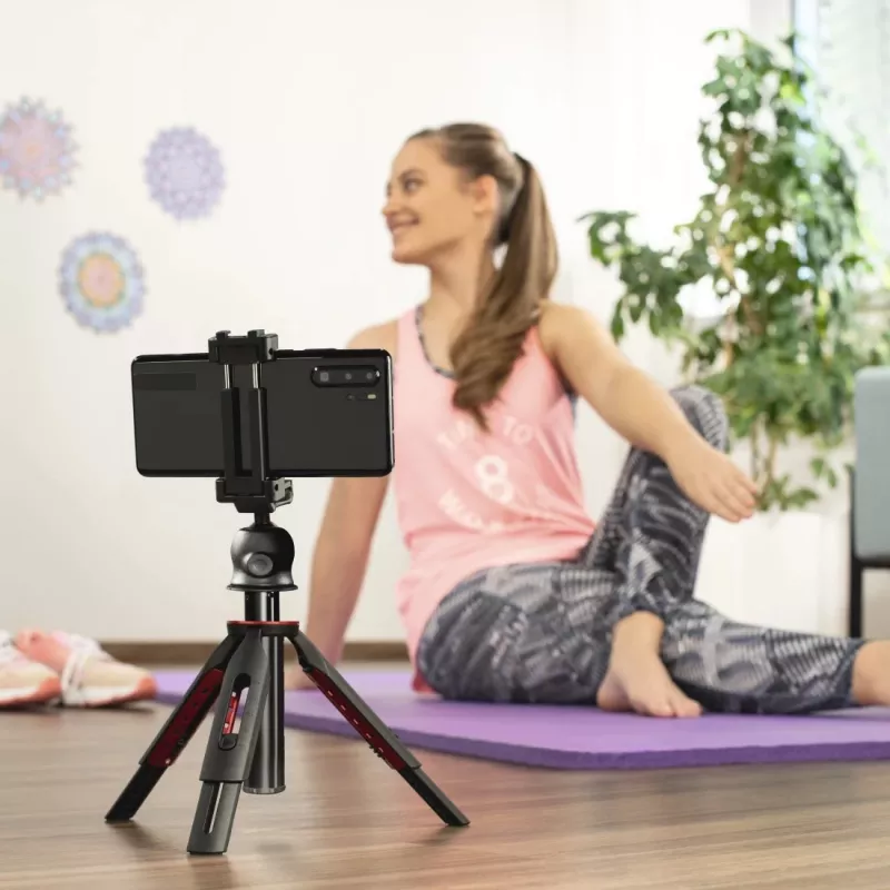 Trípode HAMA Solid 80 Ball con disparador Bluetooth – trípode de rótula HAMA Solid 80