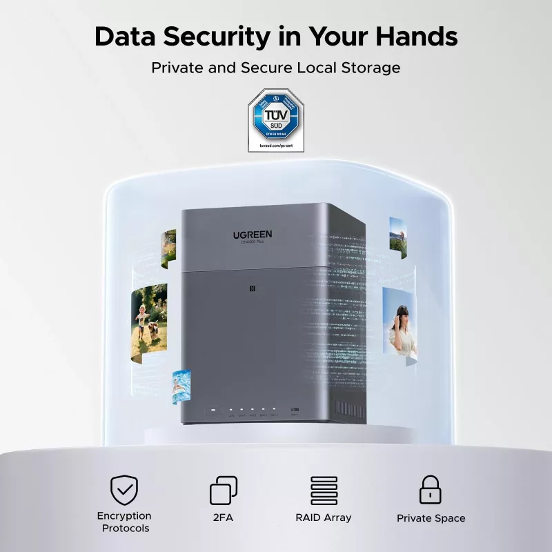 UGREEN NAS DH4300 Plus 4 bahías 120TB con 2.5GbE y USB-C