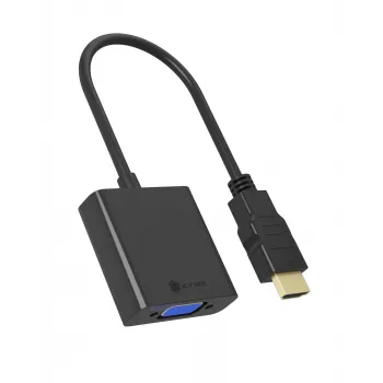 Adaptador HDMI a VGA IcyBox IB-AC502a — adaptador HDMI A (conector macho) a VGA (conector hembra)
