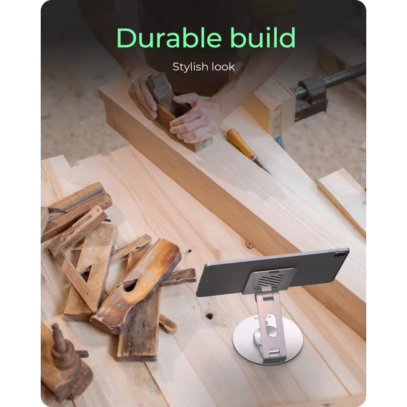 Soporte para smartphone y tablet icybox IB-TH201-R — soporte giratorio 360° para teléfonos y tablets