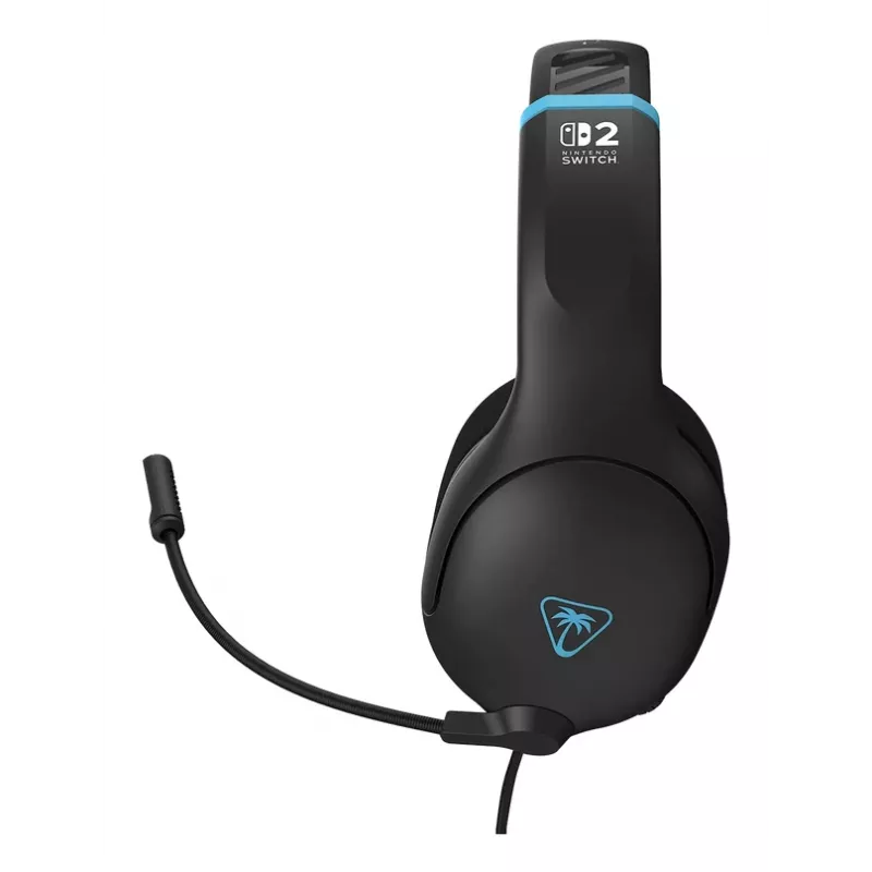 Auriculares gaming con cable Turtle Beach Airlite Fit Charcoal negro con micrófono Flip-to-Mute, comodidad over-ear