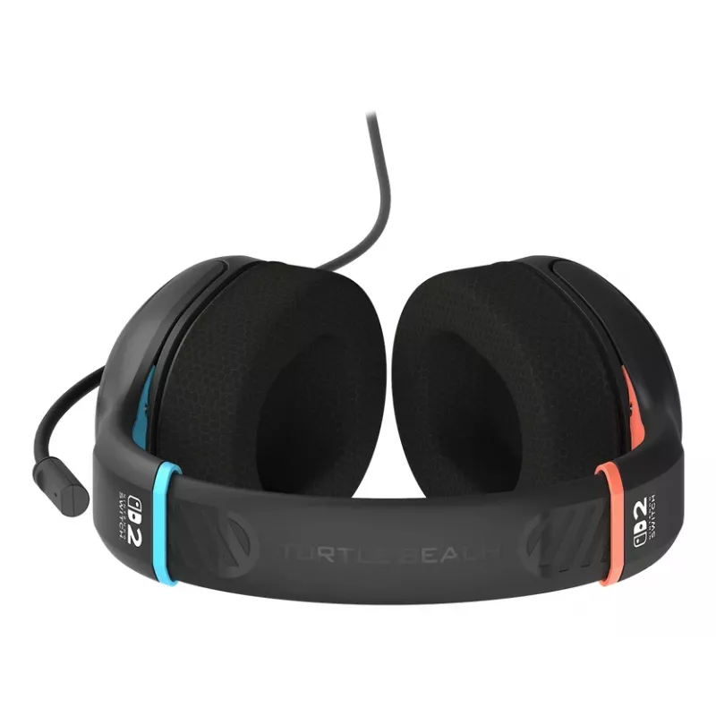 Auriculares gaming con cable Turtle Beach Airlite Fit Charcoal negro con micrófono Flip-to-Mute, comodidad over-ear