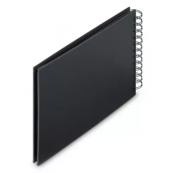 Hama 00009833 Fine Art álbum de fotos de espiral 24x17, 50 hojas negras, New Black