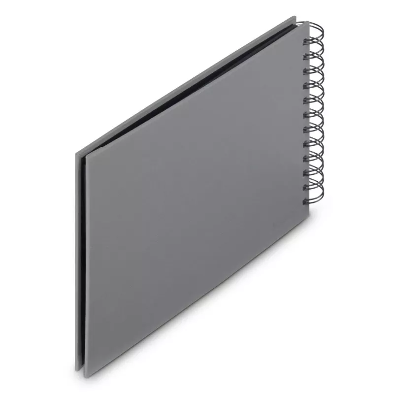 Hama 00009839 Fine Art álbum de fotos de espiral 24x17, 50 páginas negras, Stone Grey