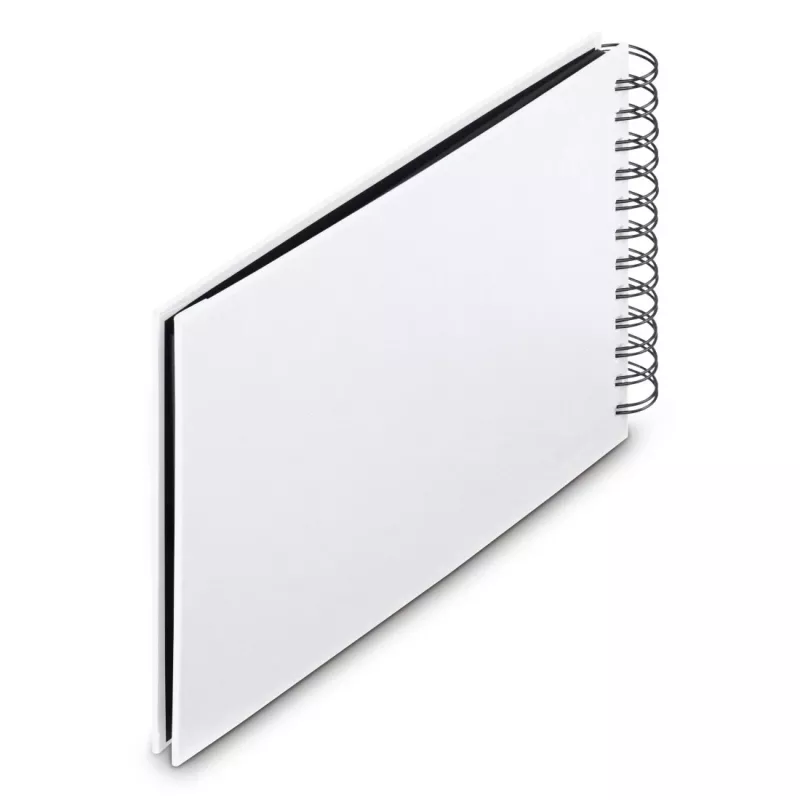 Hama 00009845 Fine Art álbum de fotos de espiral 24x17, 50 páginas negras, blanco