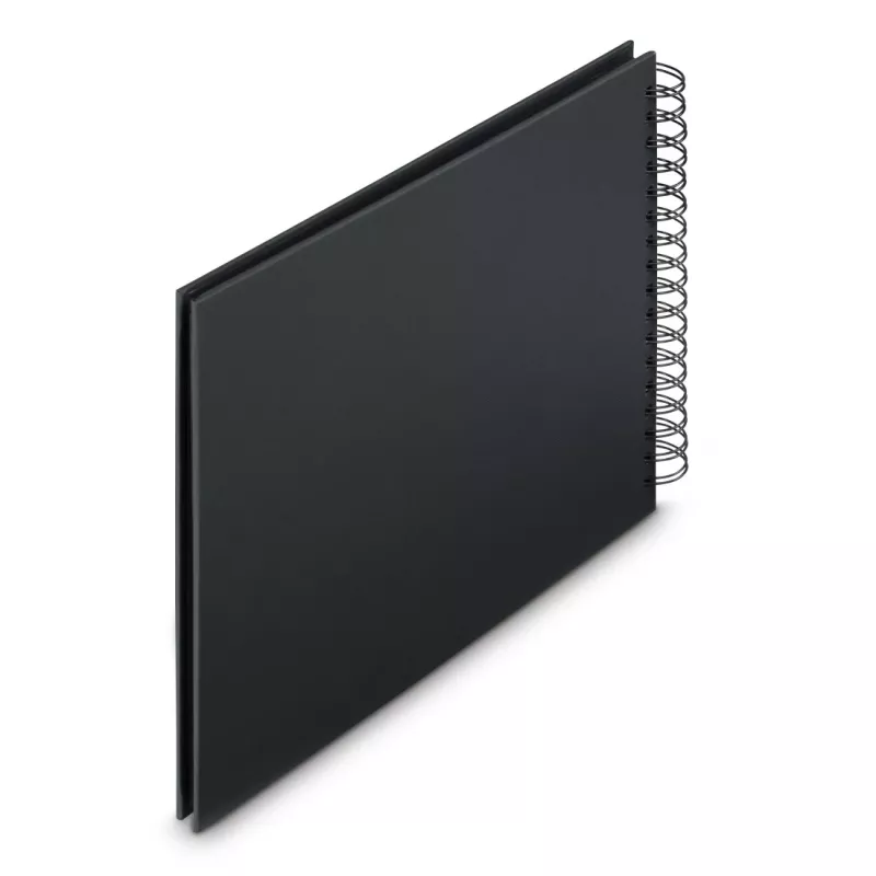 Hama 00009834 Fine Art álbum de fotos de espiral 28x24, 50 páginas negras, New Black