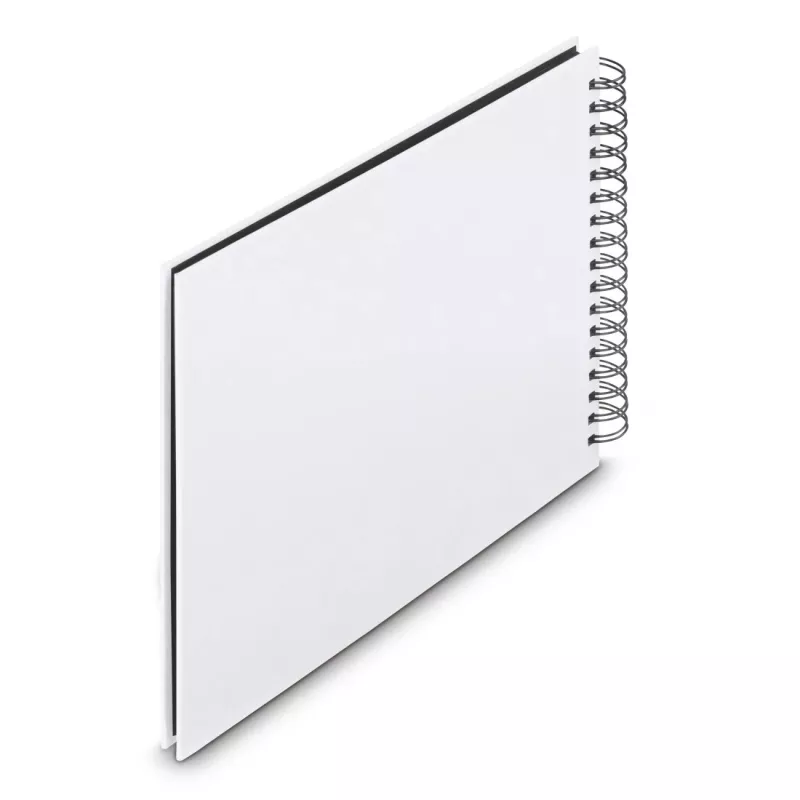 Hama 00009846 Fine Art álbum de fotos de espiral 28x24, 50 páginas negras, blanco
