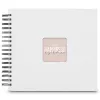 Hama 00009846 Fine Art álbum de fotos de espiral 28x24, 50 páginas negras, blanco