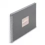 Hama Fine Art álbum de fotos de espiral, gris, 36 x 32 cm, 50 páginas blancas, 00009838
