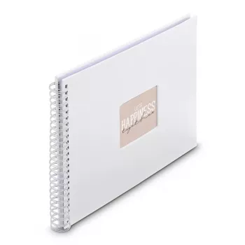 Álbum de fotos Hama Fine Art blanco 300 hojas 10 x 15 cm encuadernación en espiral