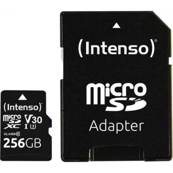 Tarjeta de memoria Intenso 3433492 256 GB MicroSDXC UHS-I