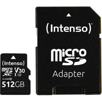 Tarjeta MicroSDXC Intenso 512 GB UHS-I Clase 10 3433493