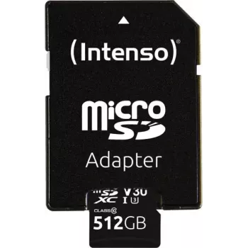 Tarjeta MicroSDXC Intenso 512 GB UHS-I Clase 10 3433493