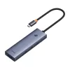 Hub 4en1 Baseus UltraJoy USB-C a USB 3.0 gris cable