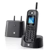 Teléfono DECT Motorola O201 identificación de llamadas negro terminal inalámbrico
