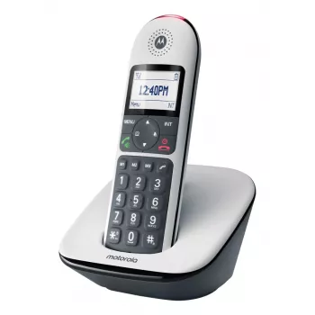 Teléfono inalámbrico MOTOROLA CD5001 blanco DECT 1,8 GHz, un solo terminal