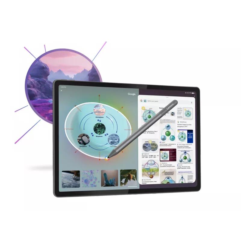 Lenovo Idea Tab Plus ZAG70201SE tableta, 12,1 pulgadas (30,7 cm) IPS, 8 GB RAM, 256 GB, Wi-Fi, Android 15, con lápiz, gris
