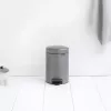 Cubo de basura Brabantia 113246 3 L redondo platino