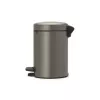 Cubo de basura Brabantia 113246 3 L redondo platino