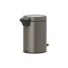 Cubo de basura Brabantia 113246 3 L redondo platino