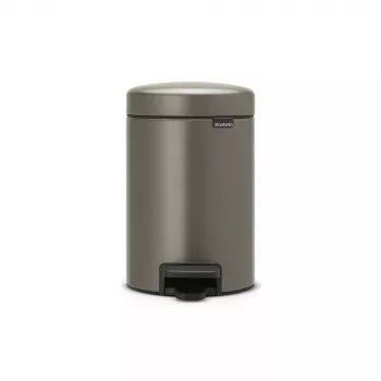 Cubo de basura Brabantia 113246 3 L redondo platino